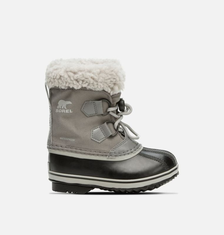 Botas Nieve Sorel Niños - Childrens Yoot Pac™ Nylon Gris/Negras - 81623-QRKG